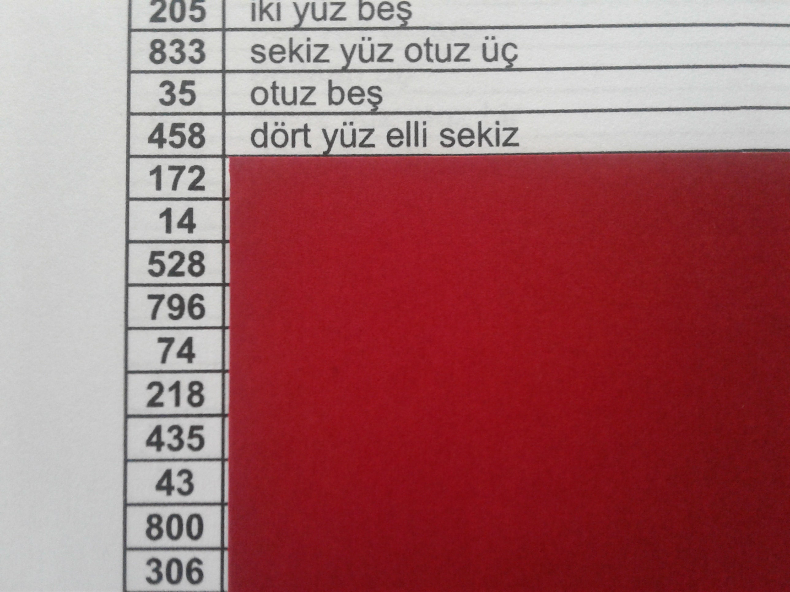 Practice Printable Random Turkish Numbers (PDF) - Etsy