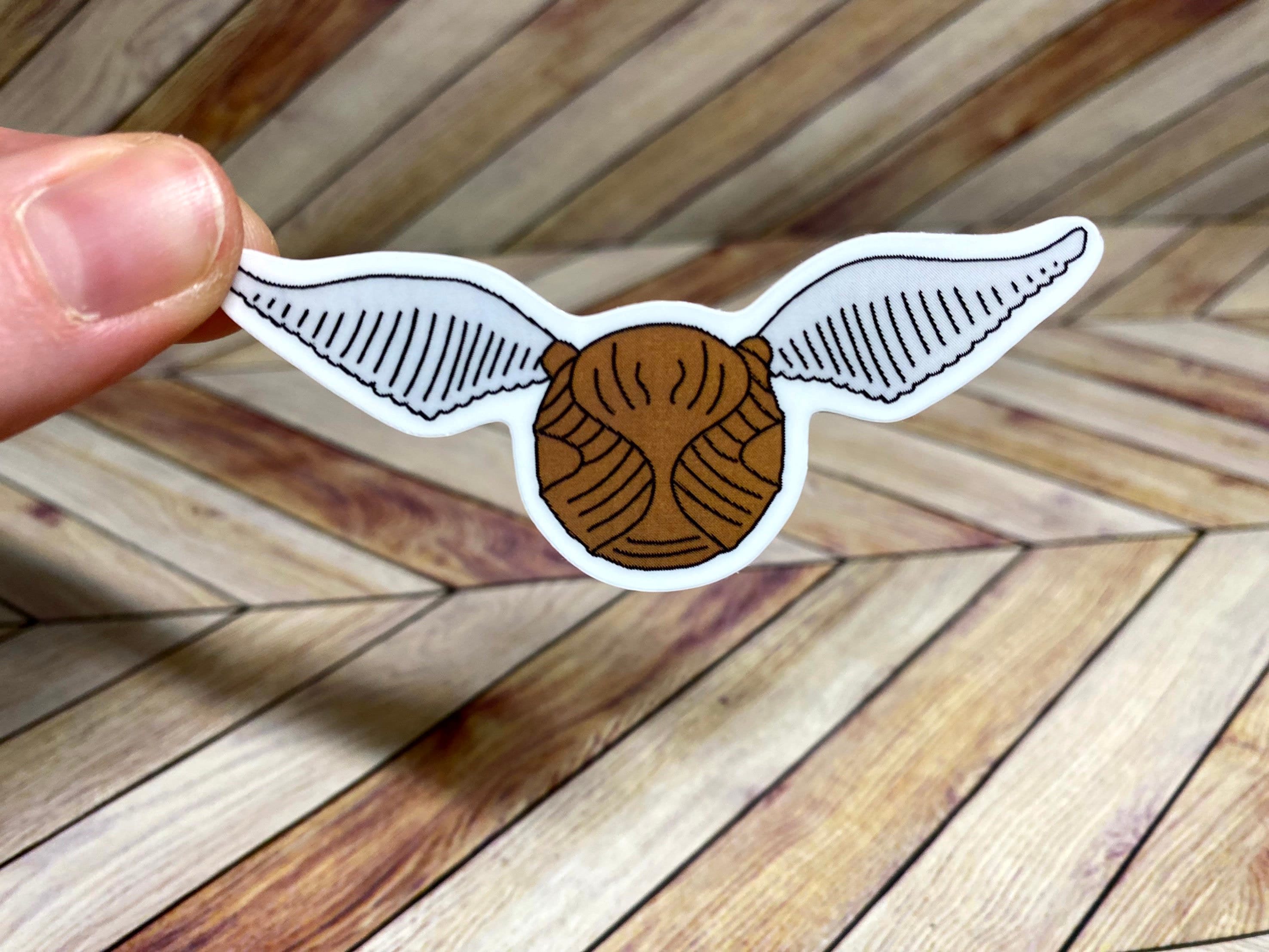 Harry Potter Golden Snitch Self Adhesive Cut Out Vinyl Decal / Sticker