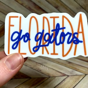 University of Florida (UF) Text Waterproof & Dishwasher/Outdoor Safe Sticker