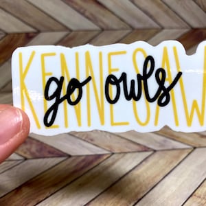Kennesaw State University (KSU) Text Waterproof & Dishwasher/Outdoor Safe Sticker