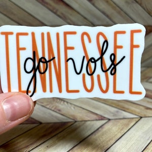 University of Tennessee (UT) Text Waterproof & Dishwasher Safe Sticker