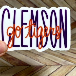 Clemson University Text Waterproof, Dishwasher/Outdoor Safe Sticker