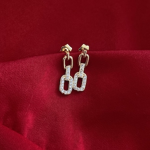 Paper clip earrings