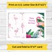 Printable Birthday Card | Happy Birthday Card | Flamingo Birthday Card ...