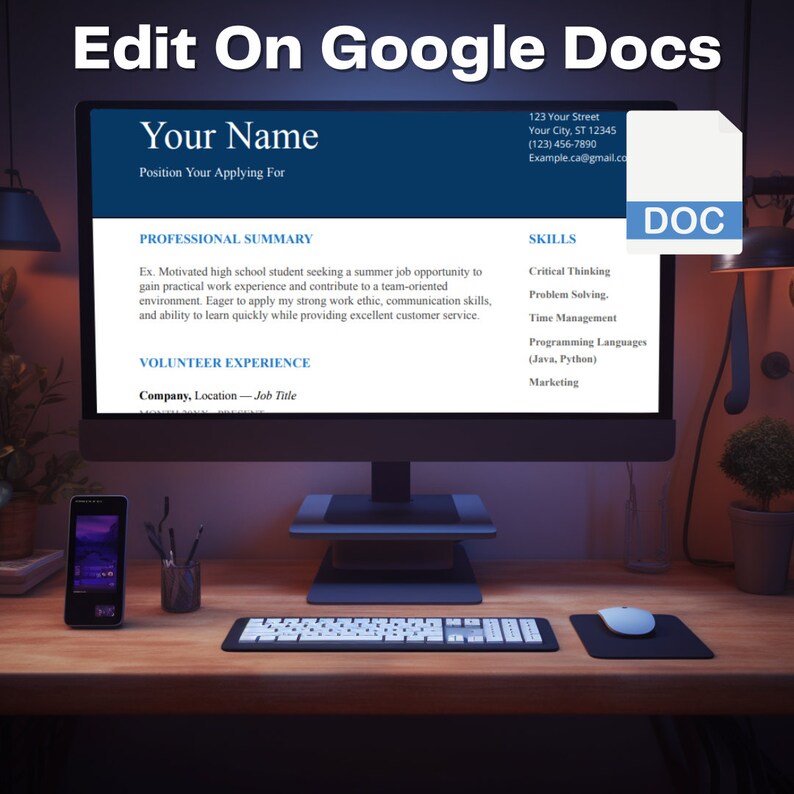 High School Student Resume Templates Google Docs High School Student