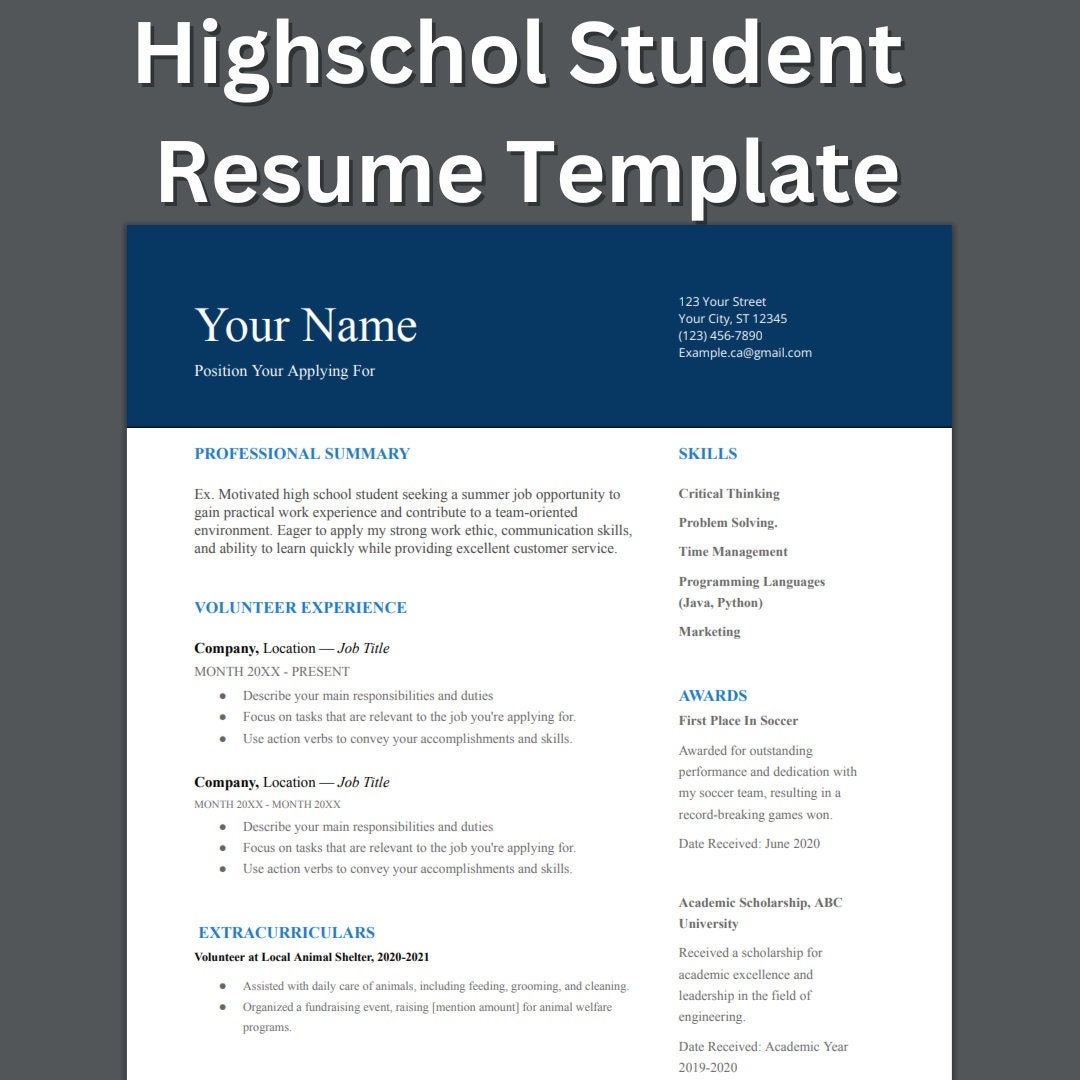 High School Student Resume Templates Google Docs High School Student High School Student Resume Templates Google Docs High School Student