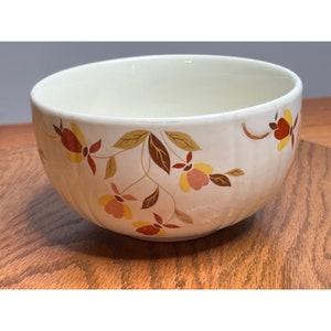 Vintage Hall's Autumn Leaf Bowl - Hall Pottery Bowl - Autumn Leaf - Autumn Leaf Bowl - Hall's Superior - Kitchenware - Ovenproof Bowl