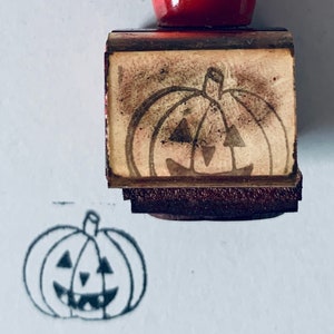Sello de goma de calabaza vintage