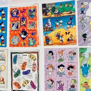 Vintage Sticker Sheets - Licensed Products • UNUSED •