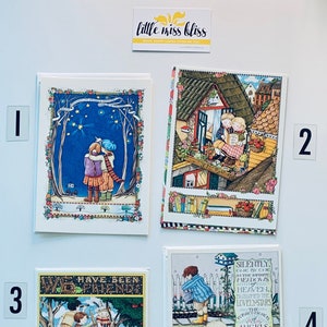 Tarjetas de felicitación vintage de Mary Engelbreit - Te extraño/Amistad, parte 3 • SIN USAR •