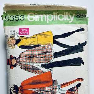 Vintage Simplicity 8353 Sewing Pattern