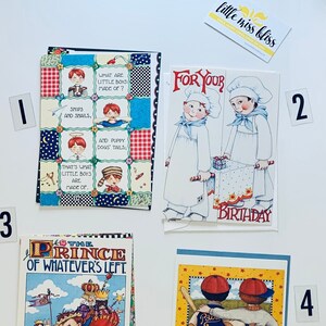 Vintage Mary Engelbreit-wenskaarten - Gefeliciteerd, jongen - deel 2 • ONGEBRUIKT •
