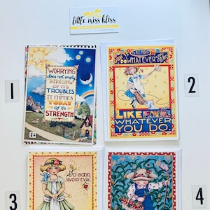 Vintage Mary Engelbreit Grußkarten - Blankokarten - Teil 7 • UNBENUTZT •