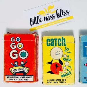 Vintage Arrco Kinderspielkartenspiele - Go Go Go, Catch, TwinKins