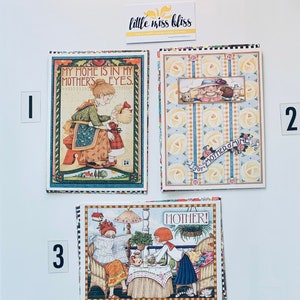 Vintage Mary Engelbreit-wenskaarten - Happy Birthday, Mom (Mother) • ONGEBRUIKT •
