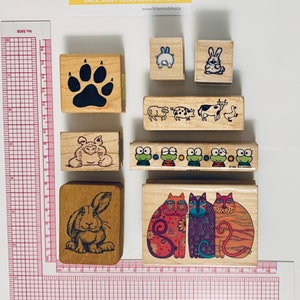 Vintage stempels - dierenstempels