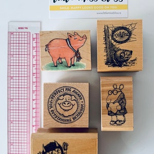 Sellos de goma antiguos - Varios sellos de profesores 17 - Charlotte's Web, Marc Brown, Maurice Sendak