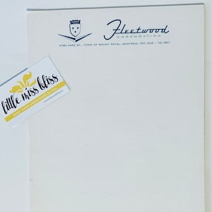 Carta intestata d'epoca - Fleetwood Corporation, Canada • NON UTILIZZATA • CANADIANA