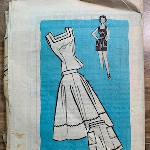 Vintage postorder sömnadsmönster 4559 - fabriksvikt/oklippt • OANFÄNT •