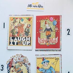 Tarjetas de felicitación vintage de Mary Engelbreit - Feliz cumpleaños - parte 1 (genérica) • SIN USAR •
