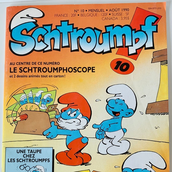 Vintage Smurf Magazine & Colouring Book