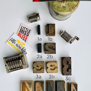 Type de bois vintage - Nombres variés