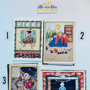 Tarjetas de felicitación vintage de Mary Engelbreit - Graduación, parte 2 • SIN USAR •