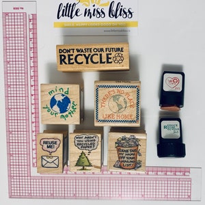 Selos de borracha vintage - Vários selos de meio ambiente/natureza 1