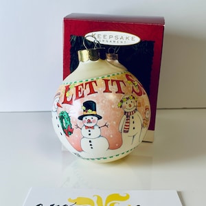 Vintage Mary Engelbreit Glas Ornament 1994