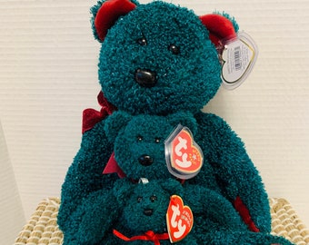 Harrods Christmas Teddy Bear 2004 Thomas With Striped Jumper and