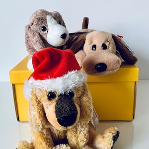 TY Beanie Babies Sniffer, Jinglepup, Bones