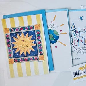 Cartes de voeux Kathy Davis vintage • INUTILISÉES •