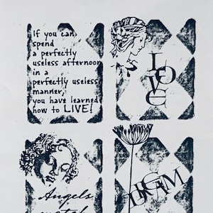Vintage Rubber Stamps - Love, Chapel Road Artstamps • UNUSED •