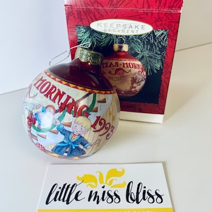 Vintage Mary Engelbreit Glas Ornament 1993