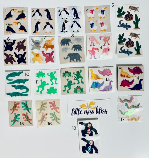 Vintage Sandylion Stickers - Animals Pt. 1 • UNUSED • CANADIAN