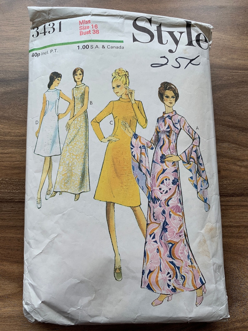 Vintage Style 3431 Sewing Pattern - Etsy