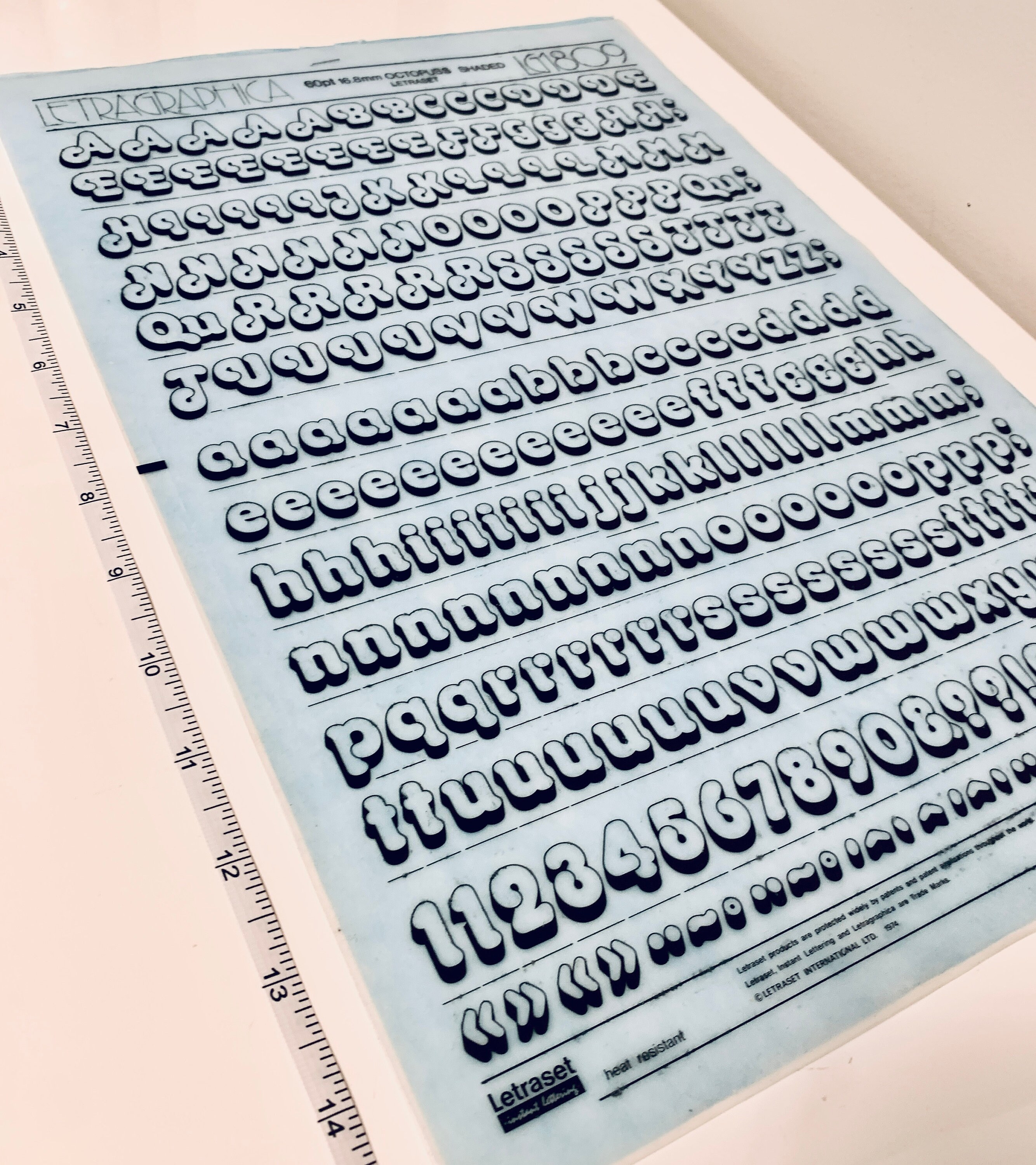 Vintage Letraset Rub-on Letters - Etsy UK
