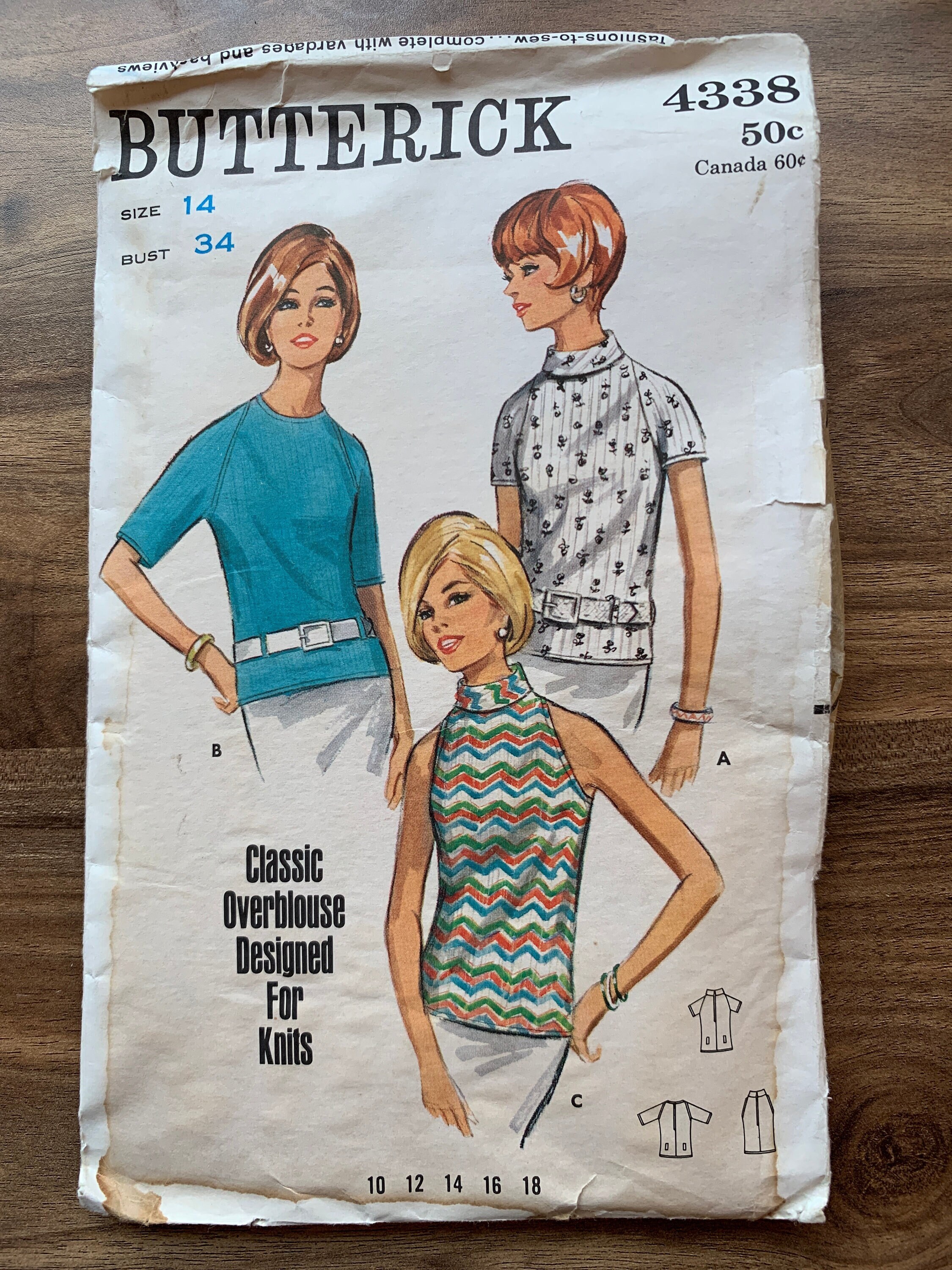 Vintage Butterick 4338 Sewing Pattern - Uncut • UNUSED • - Etsy