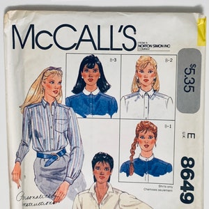 Vintage McCall's 8649 Symönster - fabriksvikt/oklippt • OANFÄNT •