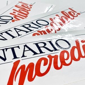 Vintage Autoaufkleber - Ontario Incredible! • UNBENUTZTE • CANADIANA