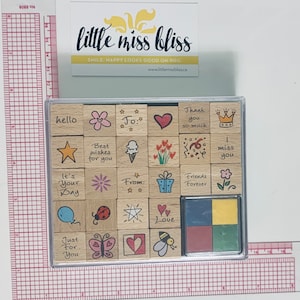Set d'estampes vintage - Écriture de lettres, bonjour