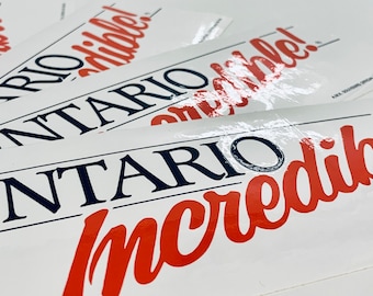 Vintage Bumper Sticker - Ontario Incredible!