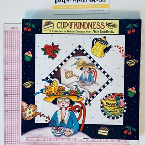 Vintage stempels - Mary Engelbreit 8 - Cup of Kindness • ONGEBRUIKT •