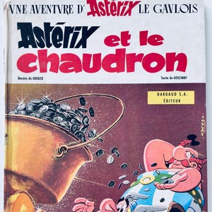 Vintage French &quot;Une aventure d&#39;Astérix le Gaulois&quot; (en français) Comic Book - Astérix et le chaudron, Vol 13, 1971