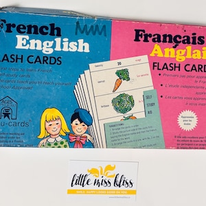ヴィンテージ - Ed-U-Cards - フランス語/英語 (Français/Anglais) フラッシュ カード