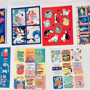 Vintage stickervellen - dieren, volwassen grappig pt. 1