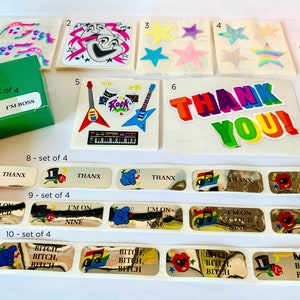 Vintage Sandylion Aufkleber - You're a Rock Star - Thank You! • UNBENUTZT • KANADISCHE HERSTELLUNG