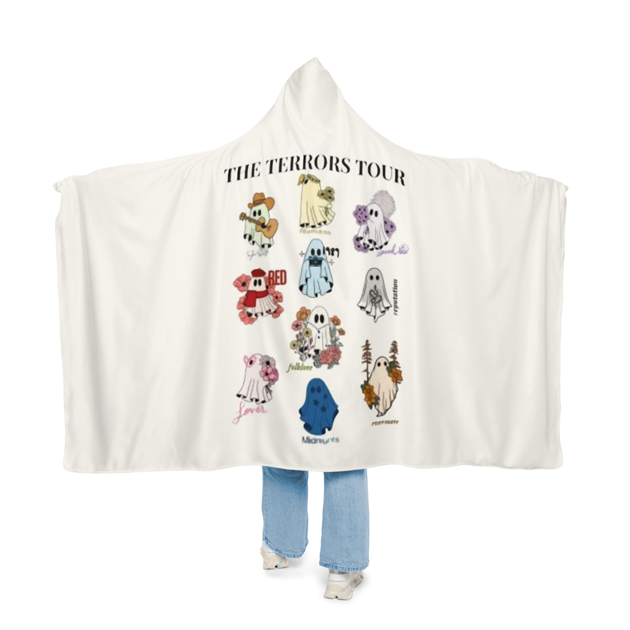 Discover Terror Tour - Eras Tour Spooky Snuggle Hoodie Blanket: Perfect Gift for swiftiee! Cozy Concert Accessory for All Occasions