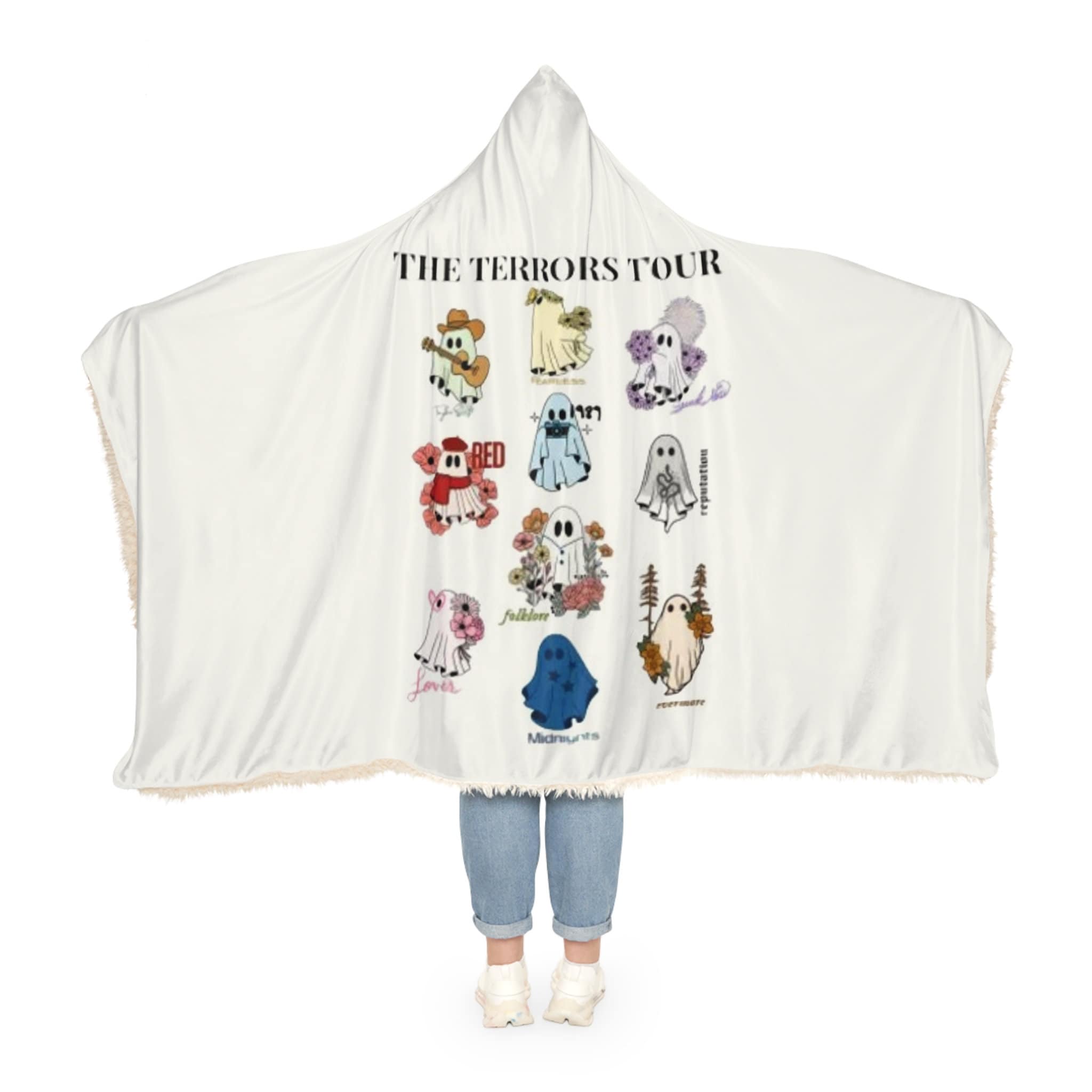 Discover Terror Tour - Eras Tour Spooky Snuggle Hoodie Blanket: Perfect Gift for swiftiee! Cozy Concert Accessory for All Occasions