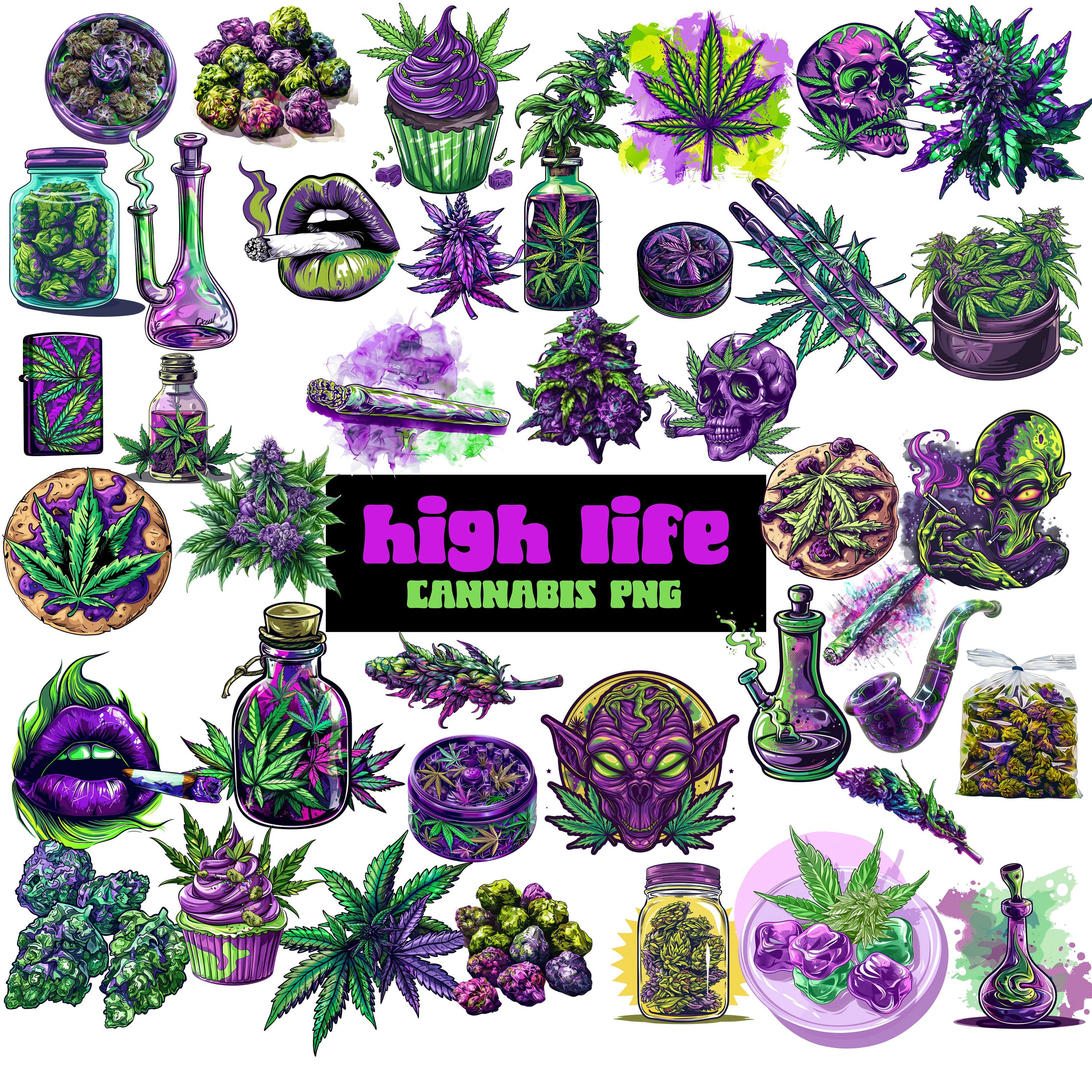 Pretty weed - Etsy México, image size:3000x3000